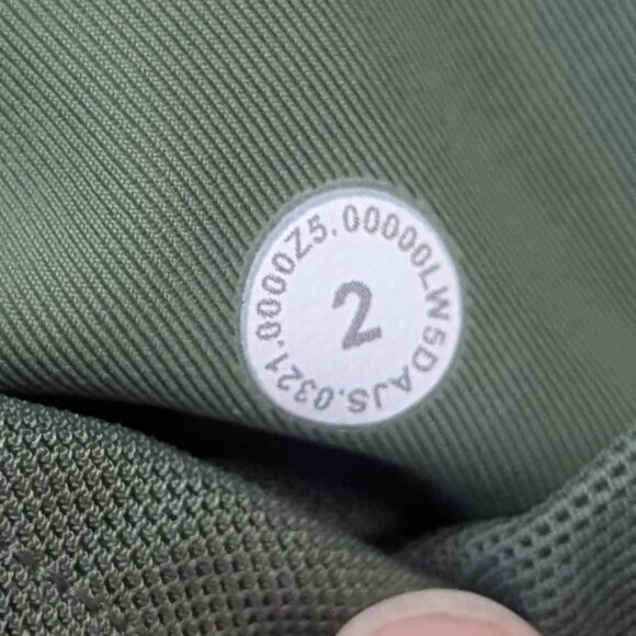 Lululemon Power Thru High-Rise Tight 25" Size 2 Green Twill  *Free tote bag - Picture 13 of 16